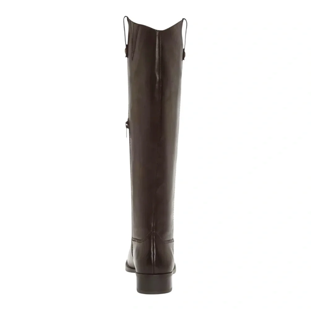 Elegant Brown Knee-High Leather Boots